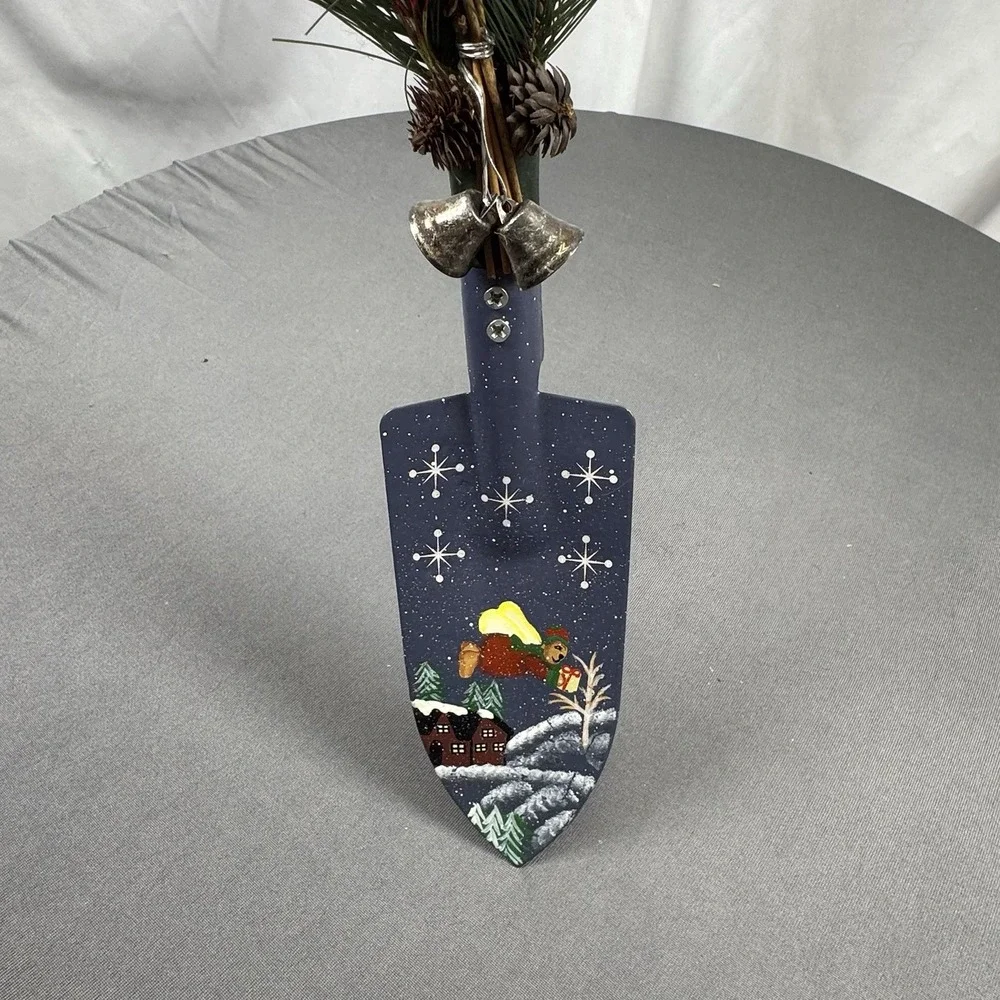 Garden Trowel‎ Spade Shovel Decoration Christmas Hand Painted 10 Inch